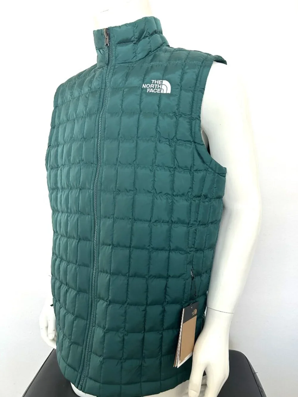 THE NORTH FACE MEN'S THERMOBALL INSULATED VEST DEEP NORI size XL, XXL